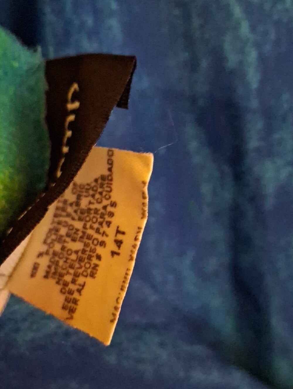 Russell Kemp Blue Teal & Lime Ombre Scarf - Picture 10 of 10